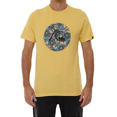 Camiseta Quiksilver Jungle Boogie Masculina Mostarda