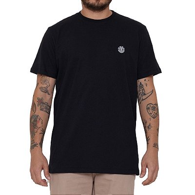 Camiseta Element Basic Crew Masculina Preto