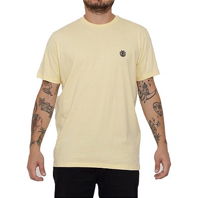 Camiseta Element Basic Crew Masculina Amarelo