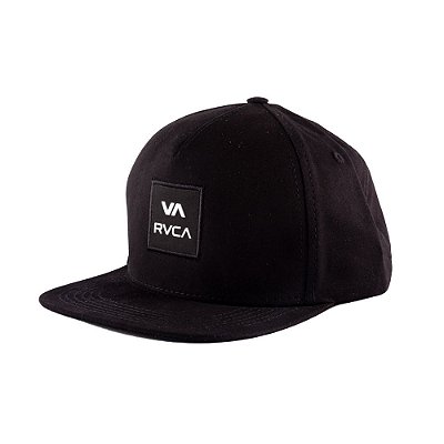 Boné RVCA Aba Reta RVCA Square Snapback Preto