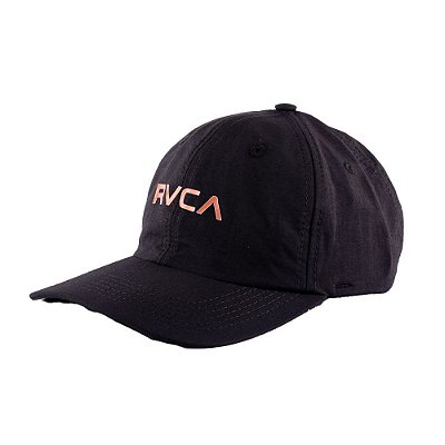 Boné RVCA Aba Curva RVCA Strapback Preto