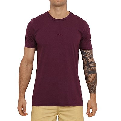 Camiseta RVCA Small RVCA Masculina Roxo