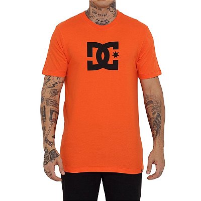 Camiseta DC Shoes DC Star Color Masculina Laranja