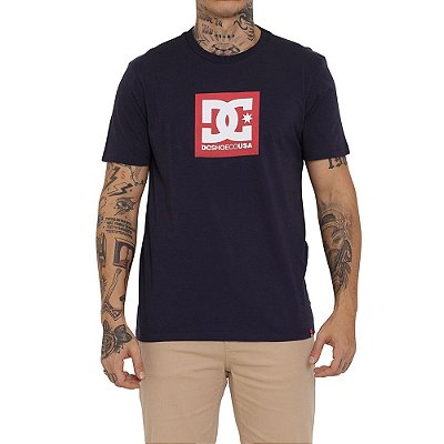 Camiseta DC Shoes DC Square Star Masculina Azul Marinho