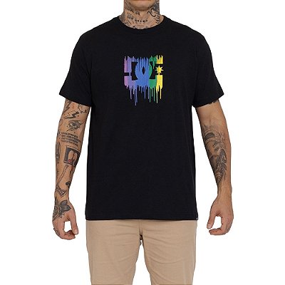 Camiseta DC Shoes DC Star Drip Masculina Preto