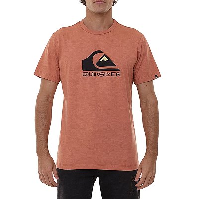 Camiseta Quiksilver Squar Me Up Masculina Laranja