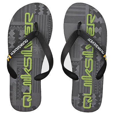 Chinelo Quiksilver Molokai Freshness Masculino Cinza Escuro