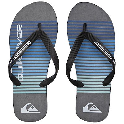 Chinelo Quiksilver Molokai Point Break Masculino Cinza