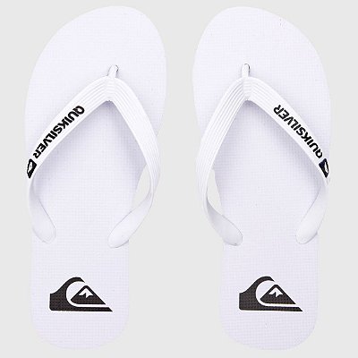 Chinelo Quiksilver Molokai Solid Masculino Branco