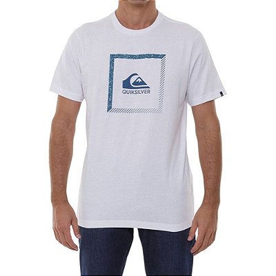 Camiseta Quiksilver Slab The Square Masculina Branco