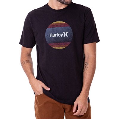 Camiseta Hurley Gradiente Masculina Preto