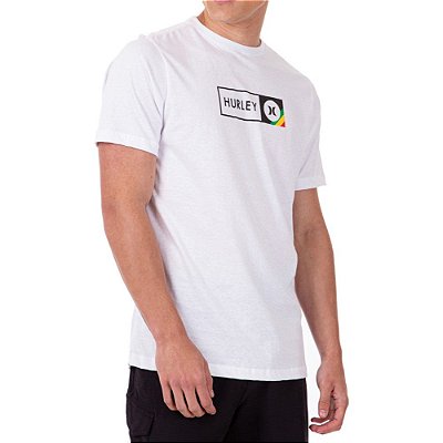 Camiseta Hurley Inbox Oversize Masculina Branco