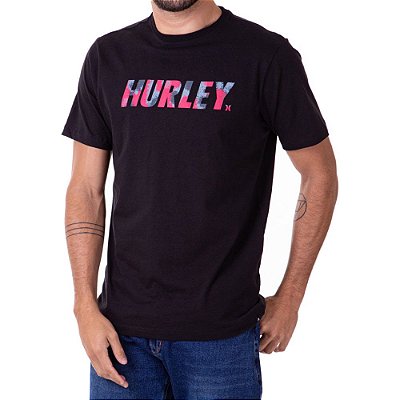 Camiseta Hurley Fastlane Masculina Preto