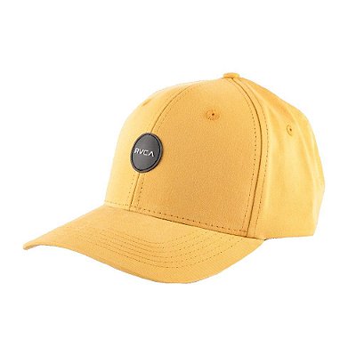 Boné RVCA Aba Curva Shane Strapback Amarelo