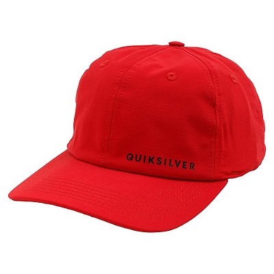 Bone Quiksilver Aba Curva Essentials Quik Vermelho