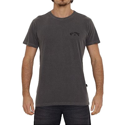 Camiseta Billabong Arch Wave Masculina Cinza Escuro