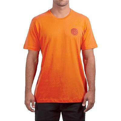 Camiseta Rip Curl Wettie Essential Tee Masculina Laranja