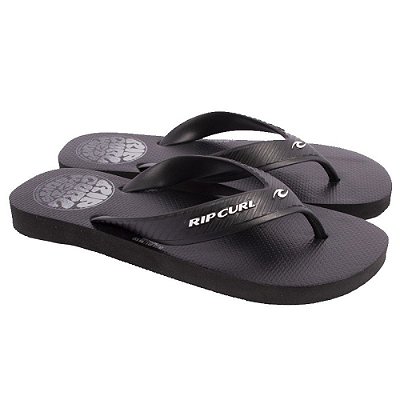 Chinelo Rip Curl Wettie Logo Masculino Preto