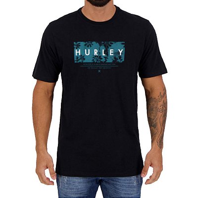 Camiseta Hurley Established Masculina Preto