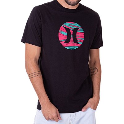 Camiseta Hurley Layers Masculina Preto