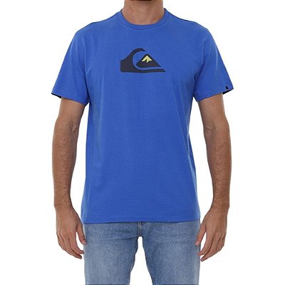 Camiseta Quiksilver Comp Logo Masculina Azul