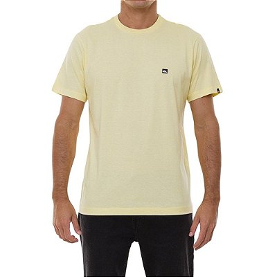 Camiseta Quiksilver Transfer Masculina Amarelo Claro