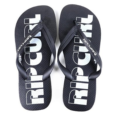 Chinelo Rip Curl Revival Logo Masculino Preto