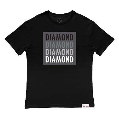 Camiseta Diamond Super Solid Tee Masculina Preto