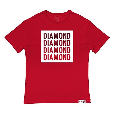 Camiseta Diamond Super Solid Tee Masculina Vermelho