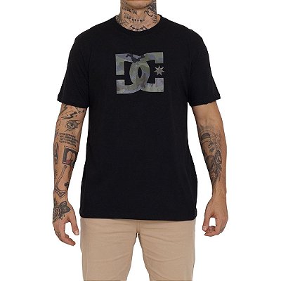 Camiseta DC Shoes DC Star Camo Fill Masculina Preto