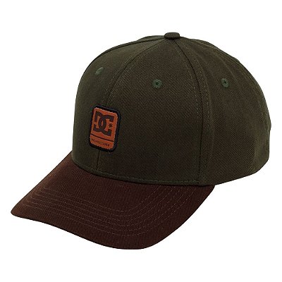 Boné DC Shoes Aba Curva Brackers 2 Snapback Verde/Marrom