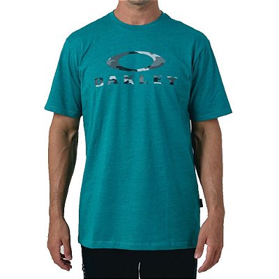 Camiseta Oakley Camuflada Highline Camo Tee Masculina - Vermelho