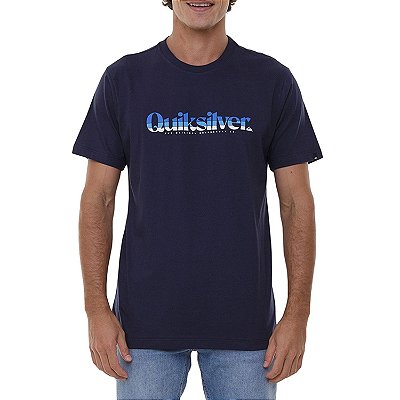Camiseta Quiksilver Primary Colors Masculina Azul Marinho
