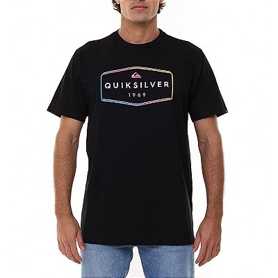 Camiseta Quiksilver Stear Clear Masculina Preto