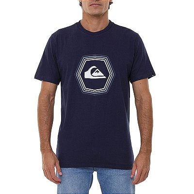 Camiseta Quiksilver New Noise Masculina Azul Marinho