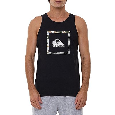 Regata Quiksilver Slab The Square Masculina Preto