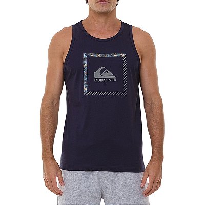 Regata Quiksilver Slab The Square Masculina Azul Marinho