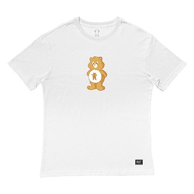 Camiseta Grizzly Positive Bear SS Tee Masculina Branco