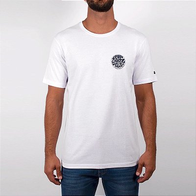 Camiseta Rip Curl Wettie Essentials Tee Masculina Branco