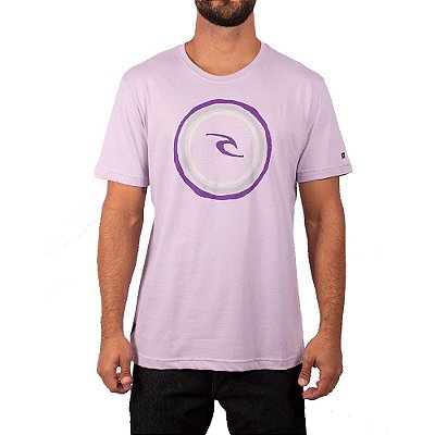 Camiseta Rip Curl Easy Front Tee Masculina Roxo