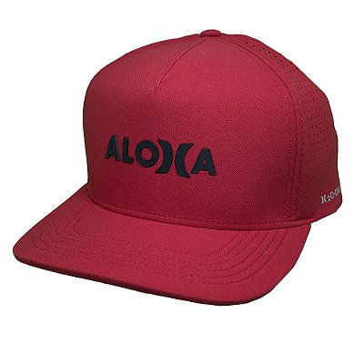 Boné Hurley Aba Curva Aloha Masculino Vermelho