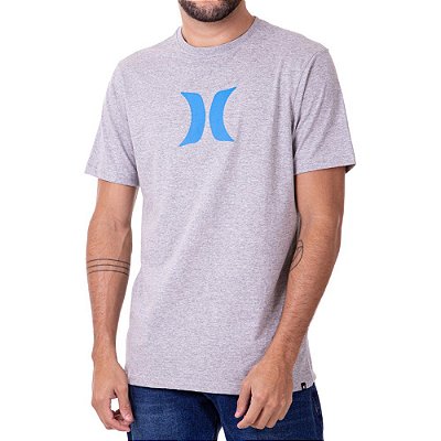 Camiseta Hurley Icon Masculina Cinza Mescla