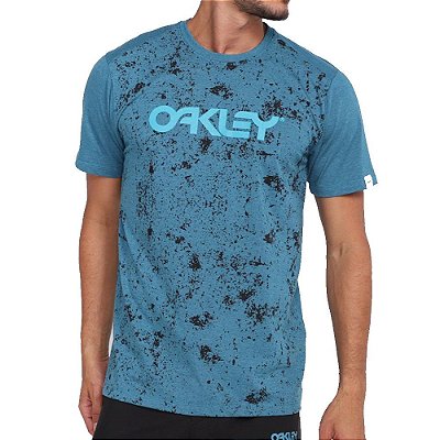 Camiseta Oakley Abstract Logo SS Masculina Azul