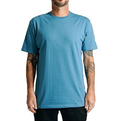 Camiseta Volcom Solid Stone Masculina Azul
