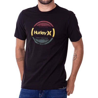 Camiseta Hurley Roots Masculina Preto