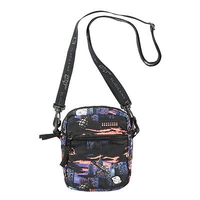 Shoulder Bag Lost Game Over Preto/Roxo