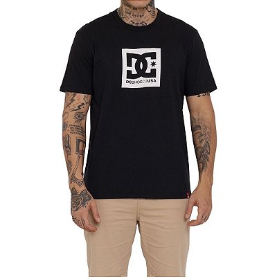 Camiseta DC Shoes DC Square Star Masculina Preto