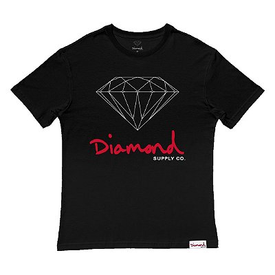 Camiseta Diamond OG Sign Oversize Masculina Preto