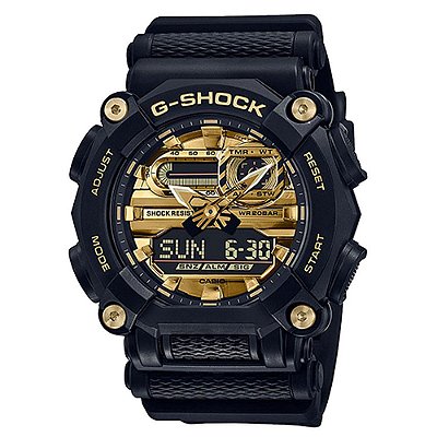 Relógio G-Shock GA-900AG-1ADR Masculino Preto/Dourado