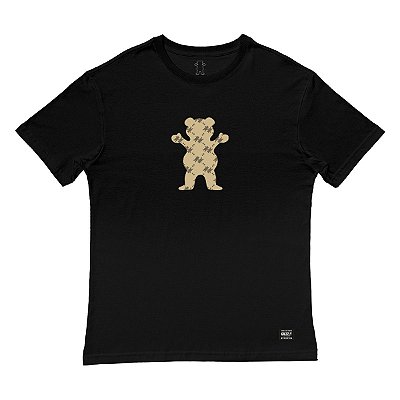 Camiseta Grizzly Lap Of Luxury Bear SS Masculina Preto
